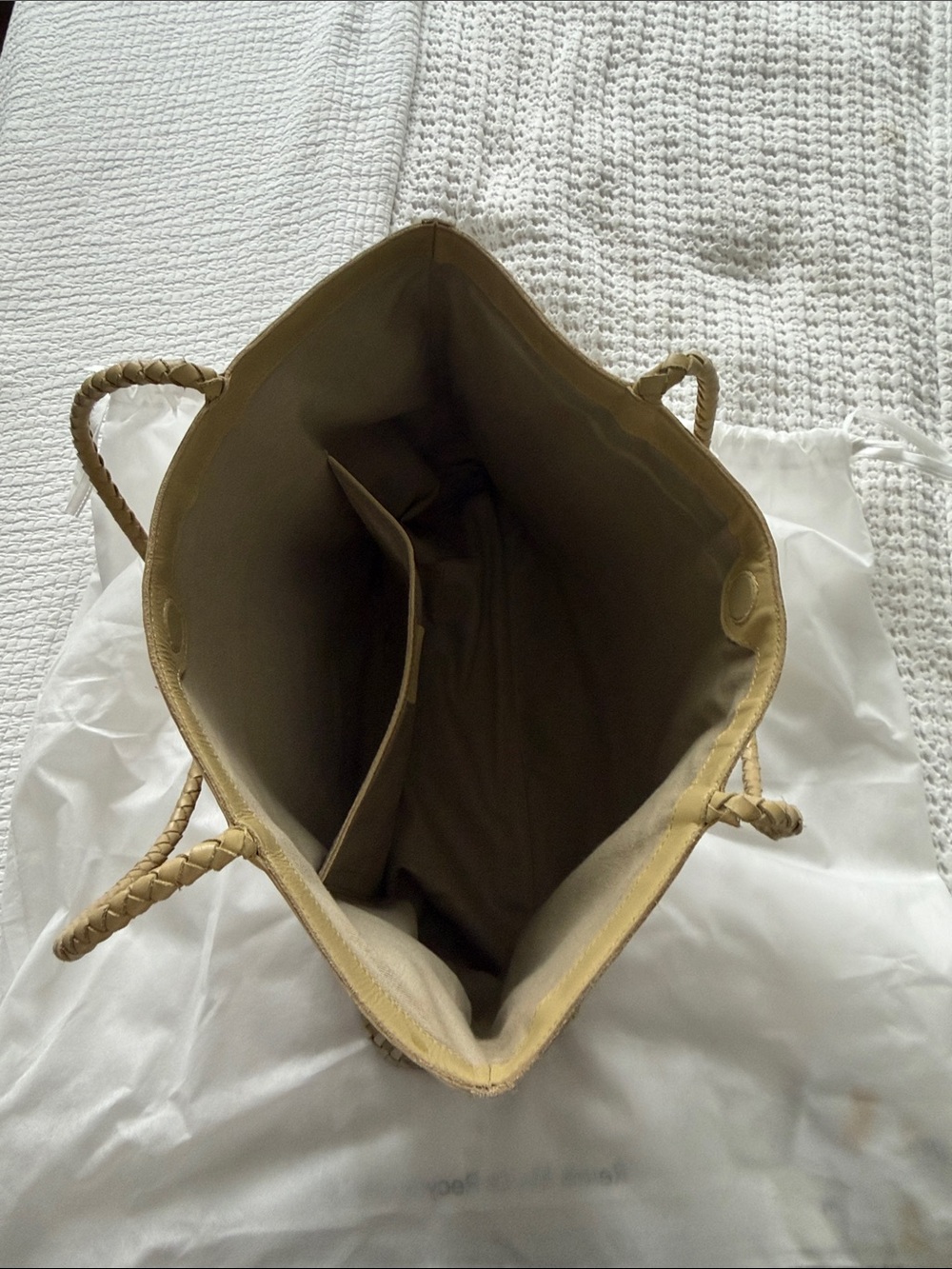 Bembien Tote Bag In Tan And Cream View 3